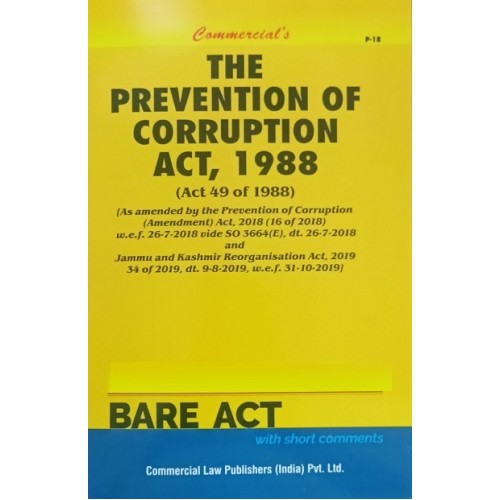 Commercial's The Prevention of Corruption Act, 1988 Bare Act 2023